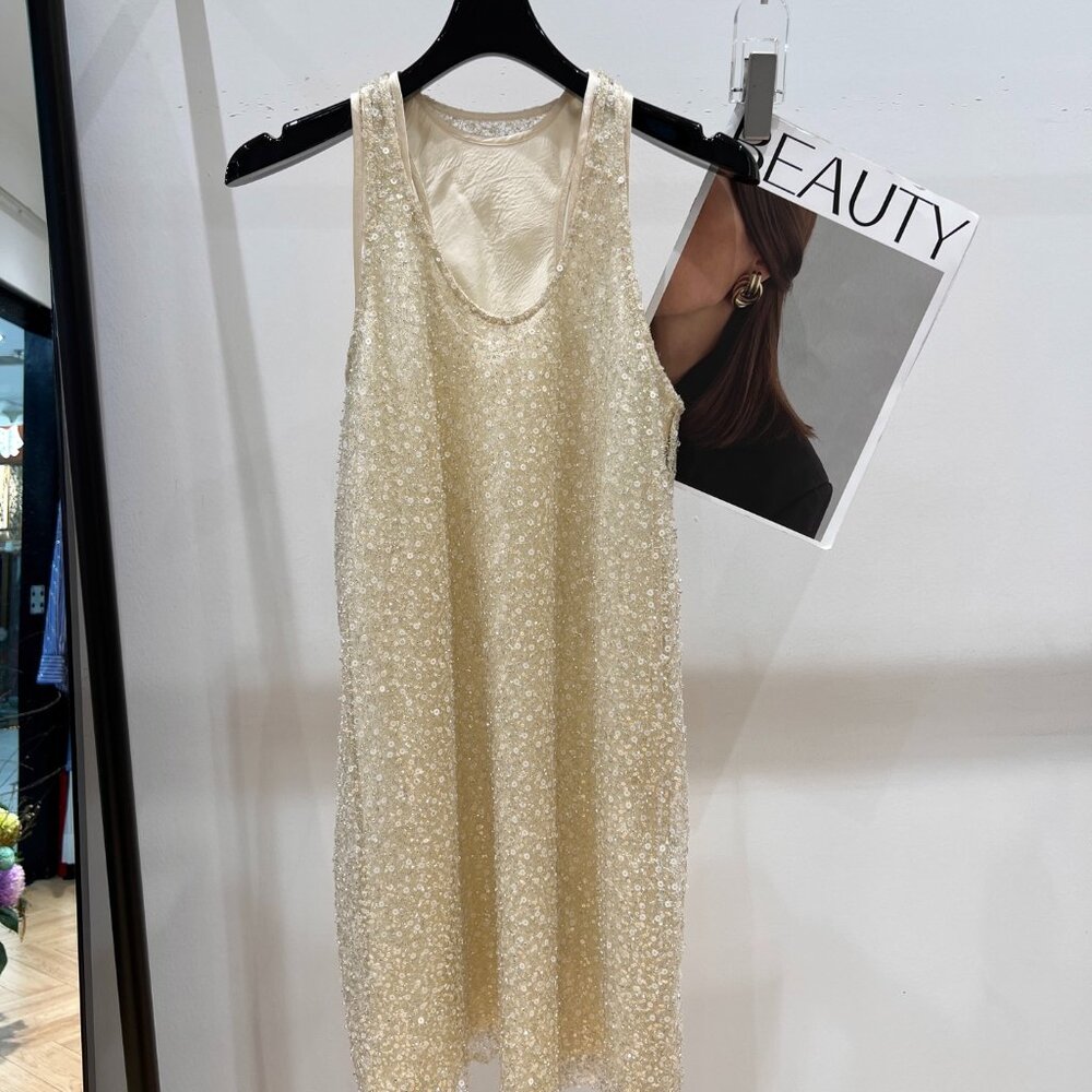MO&Co 2026 Beaded Vest Dress